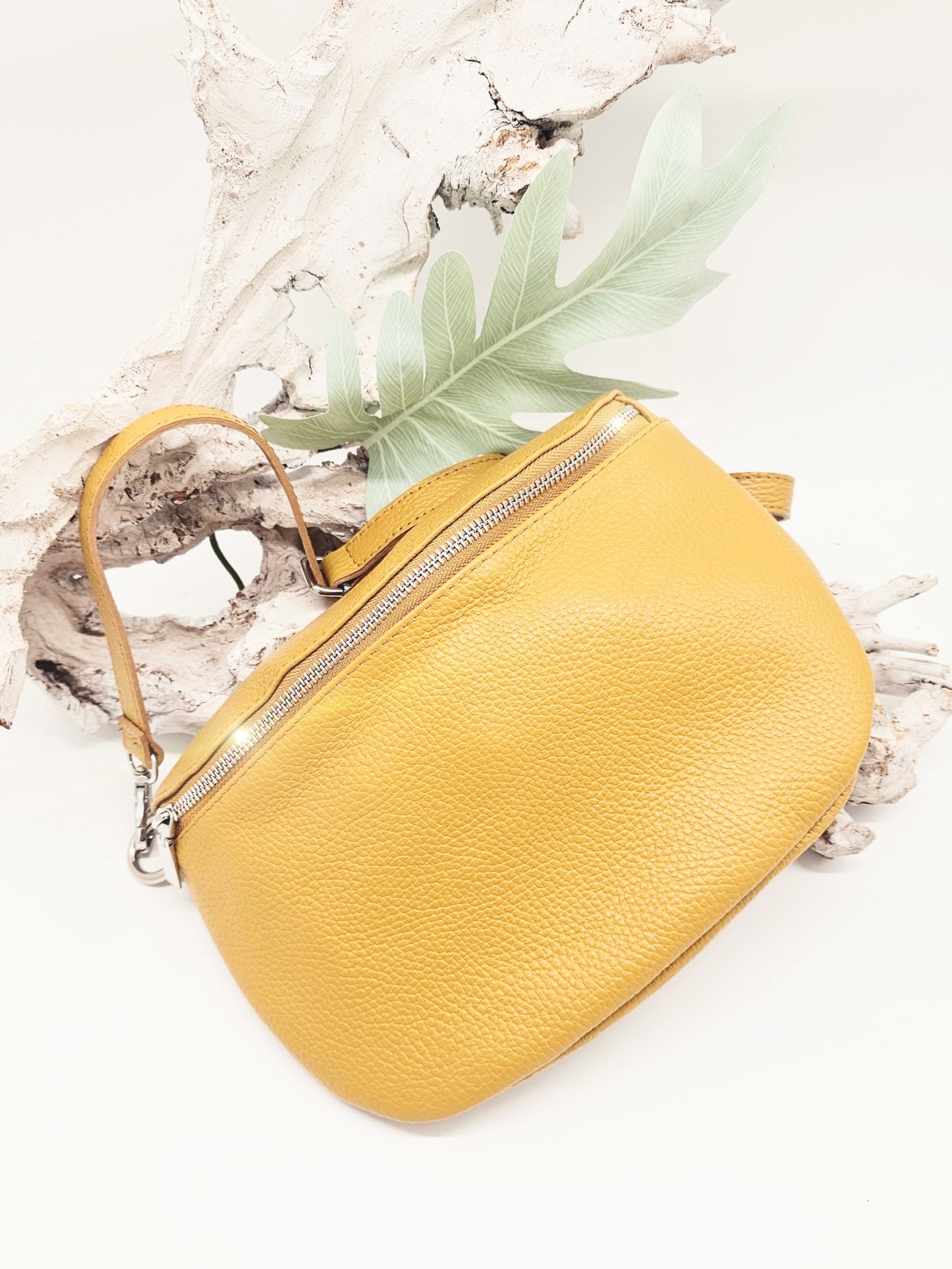 crossbody-bauchtasche-leder-gelb-1