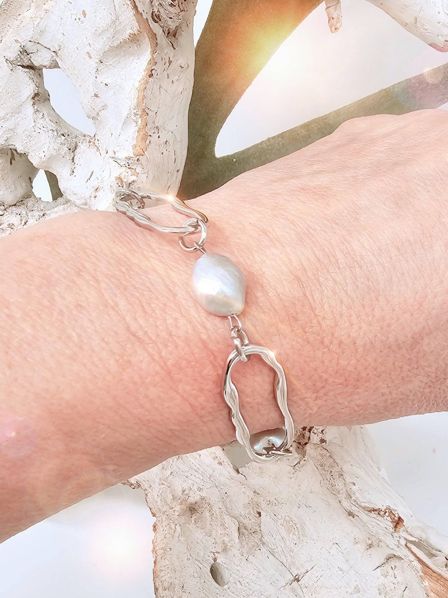 gliederarmband-perlen-grau-silber-1