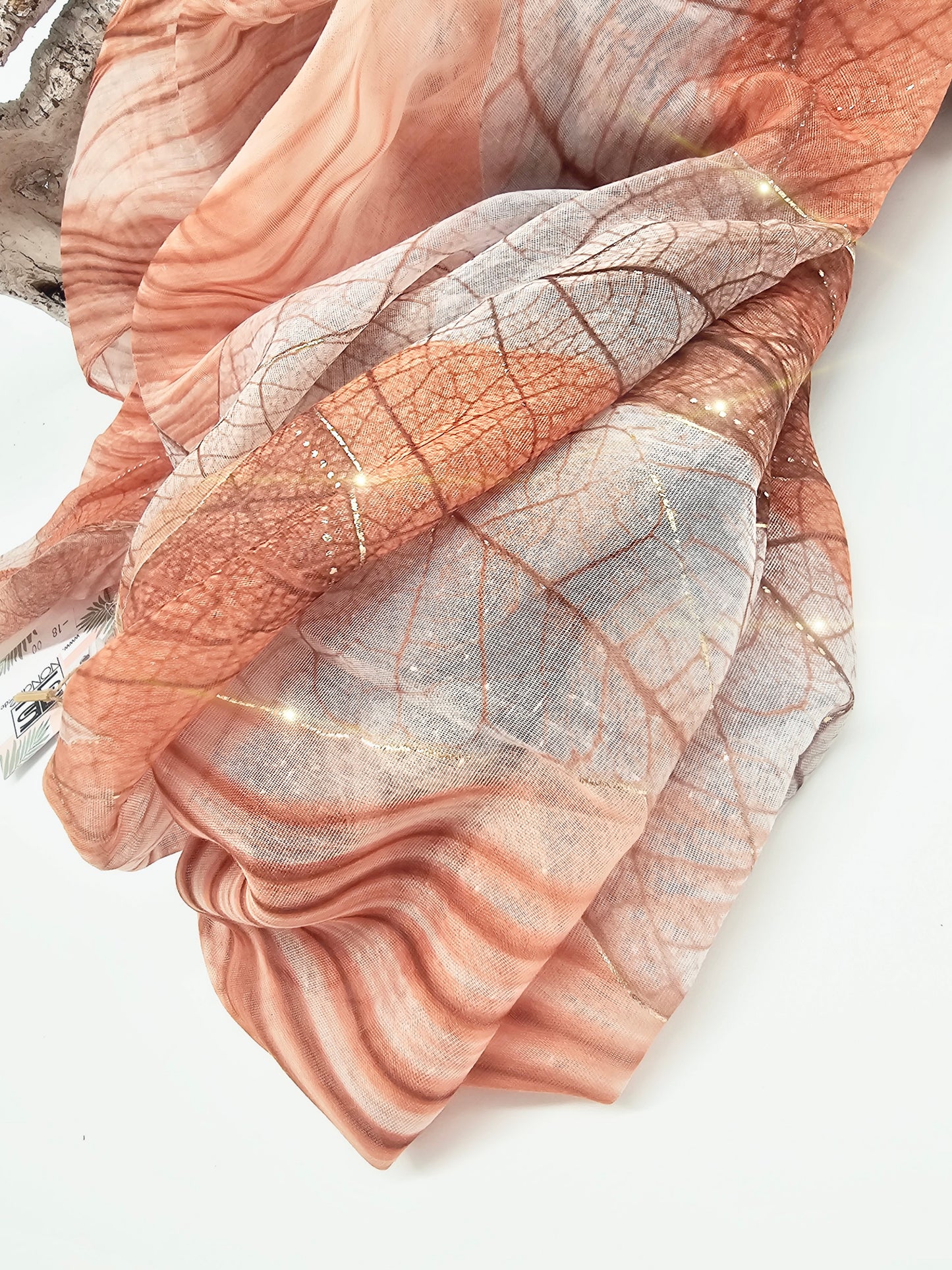schal-blaettermuster-rost-orange-1