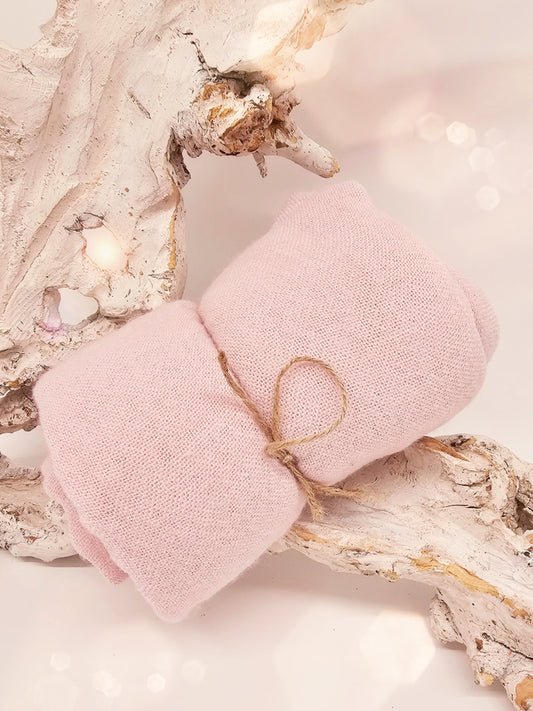 Schal Viskose Wolle Rosa