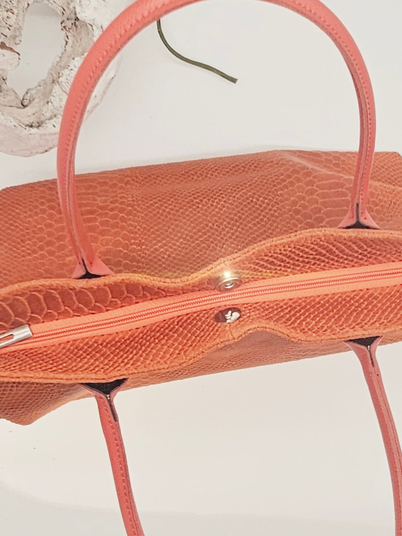 tasche-shopper-gross-leder-orange-schlange-12