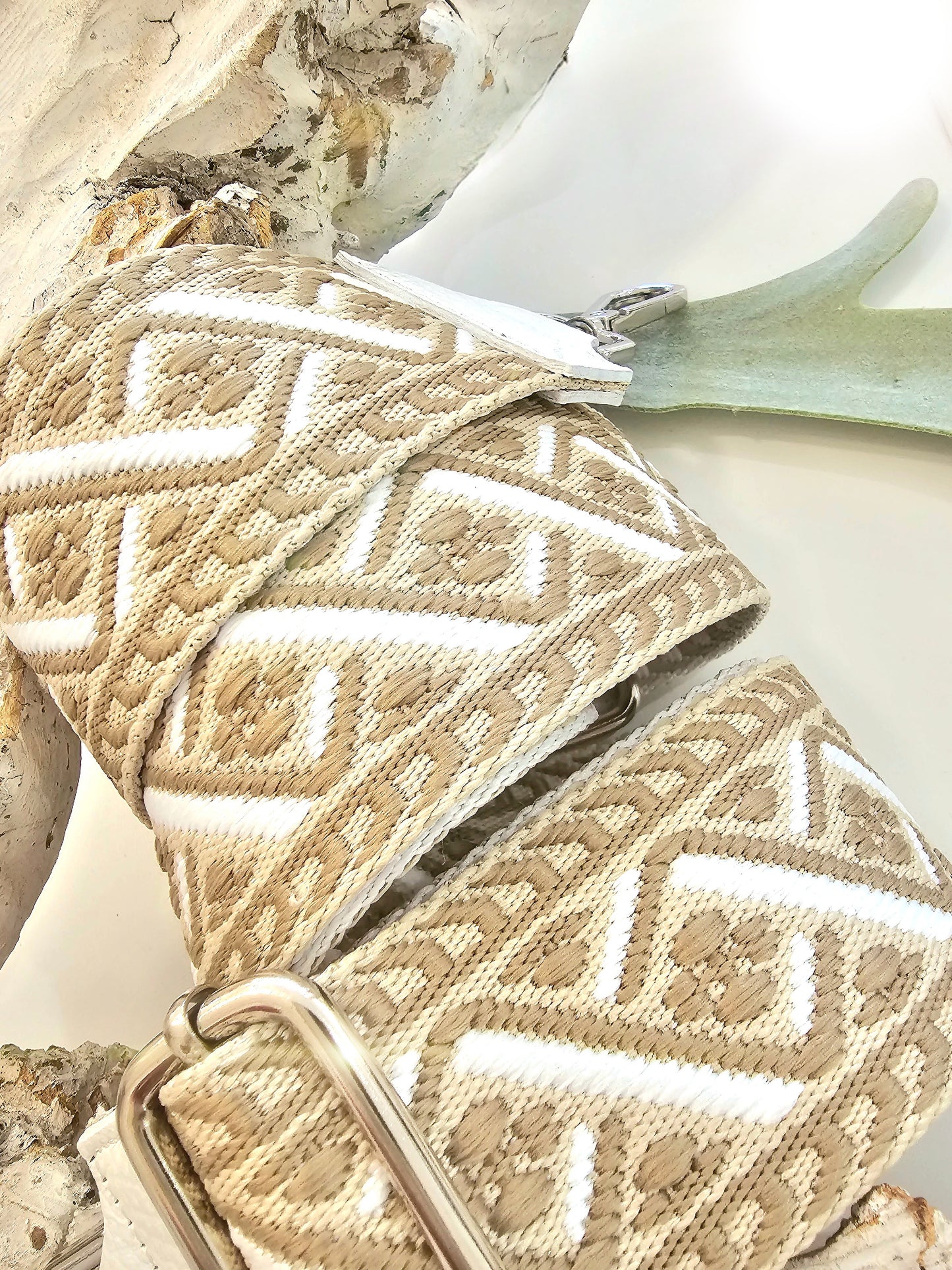 Taschengurt in Beige Creme Taupe
