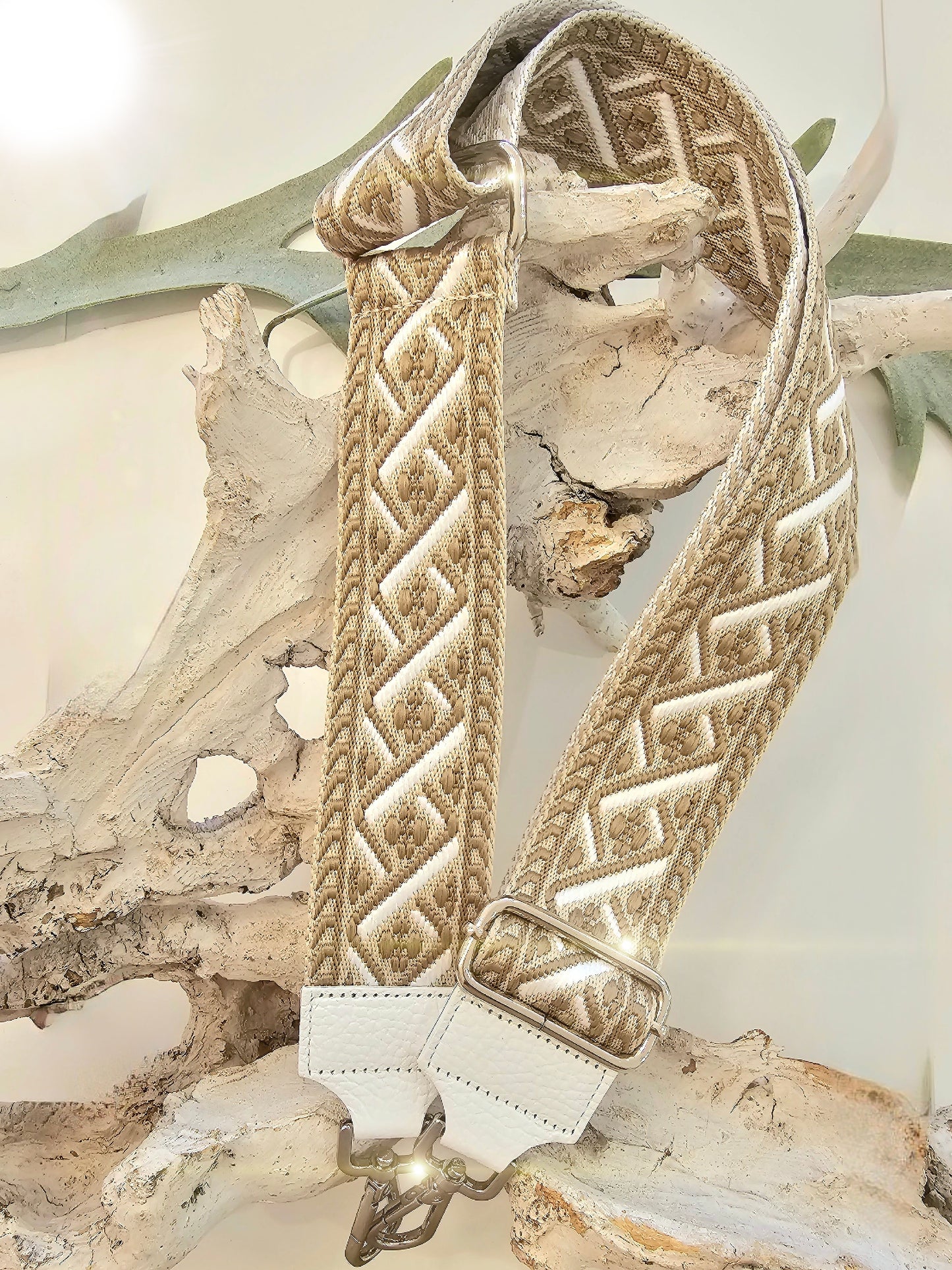 Taschengurt in Beige Creme Taupe
