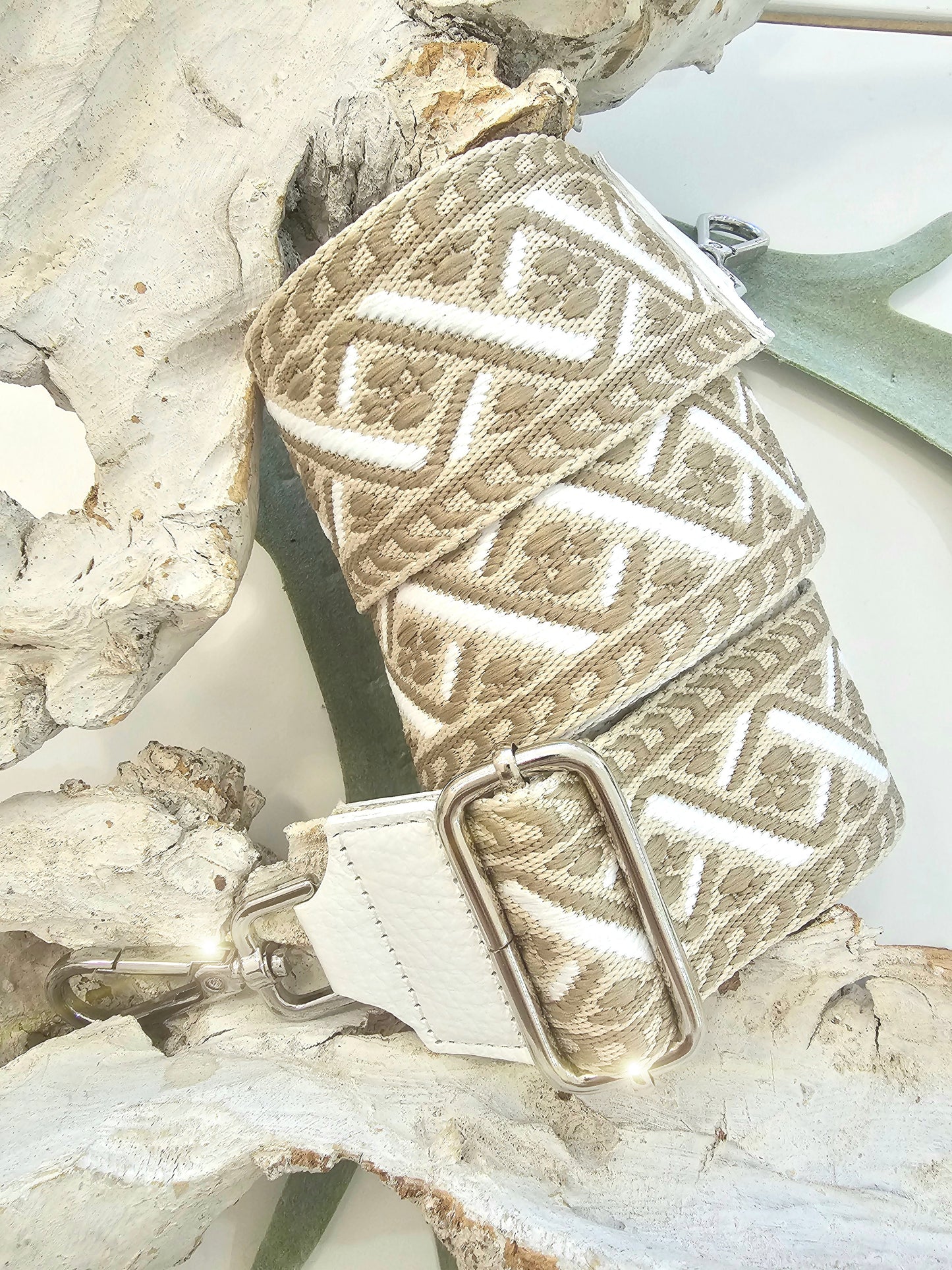 Taschengurt in Beige Creme Taupe