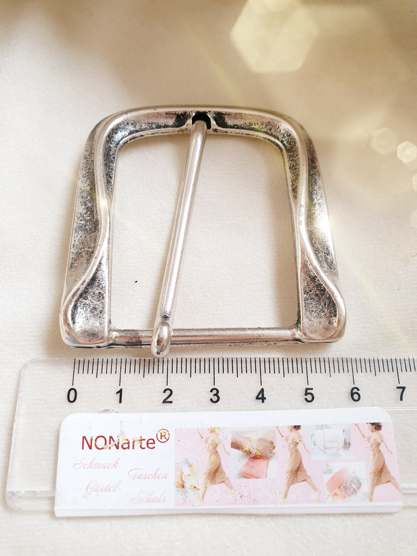 Gürtelschnalle Dornschnalle Altsilber