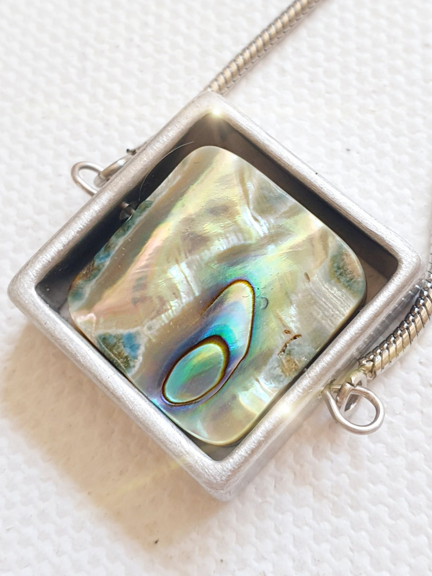 Edelstahlarmband mit Paua Muschel