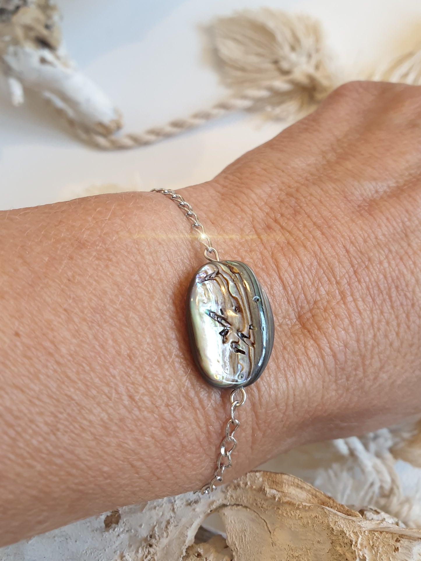 Armband Paua Muschel