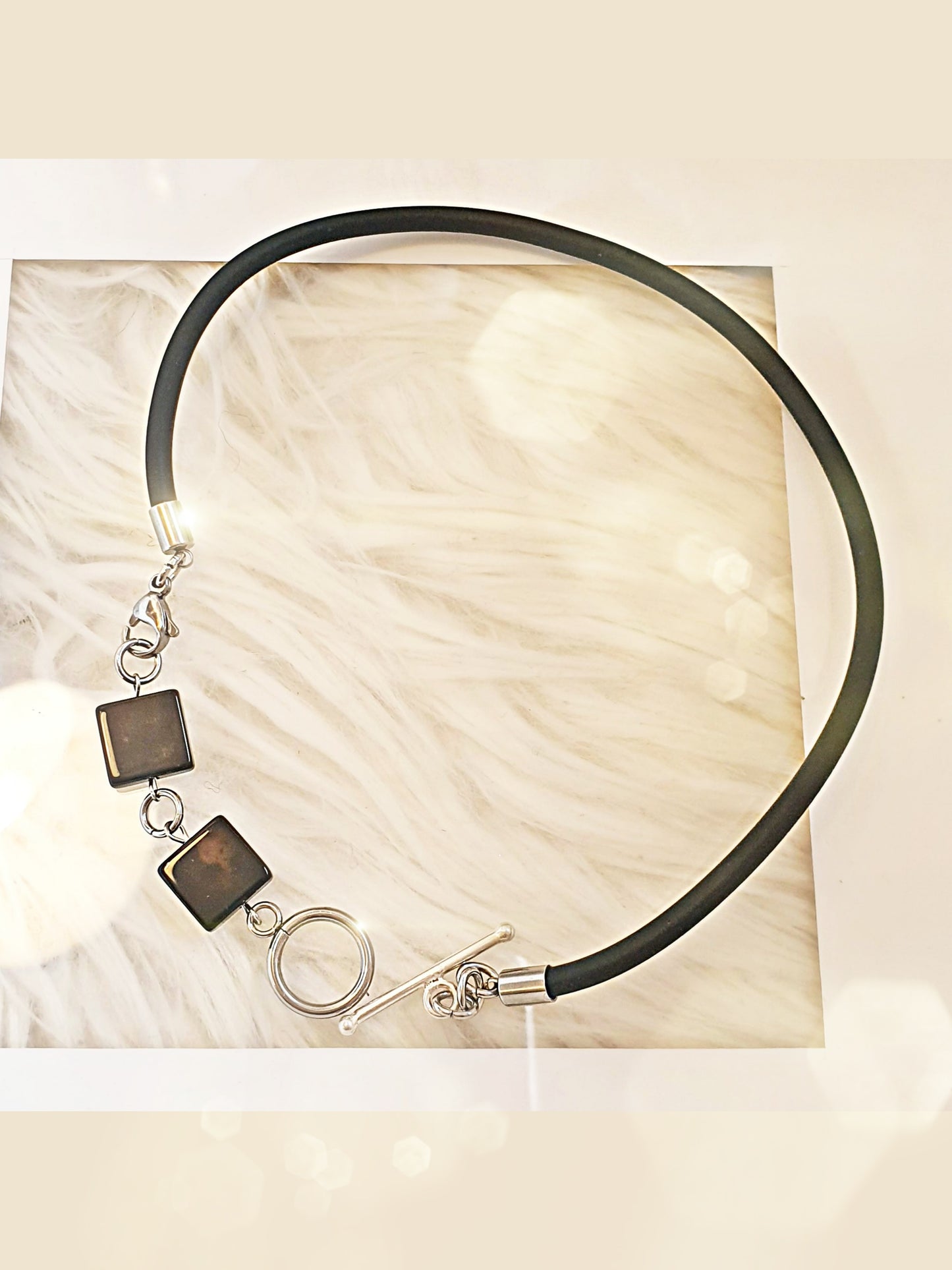 Wechselarmband mit 3 Elementen zum Austauschen Onyx