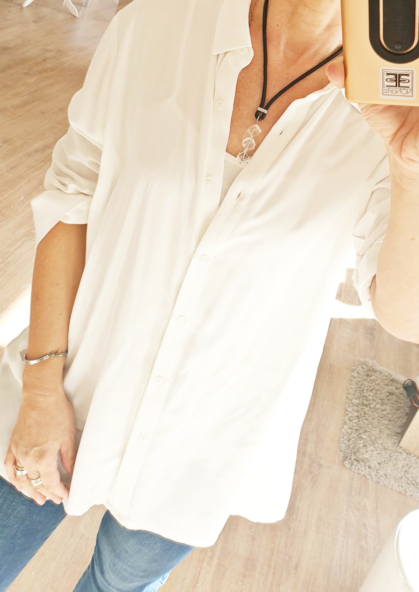 Großer Bergkristall Anhänger Würfel