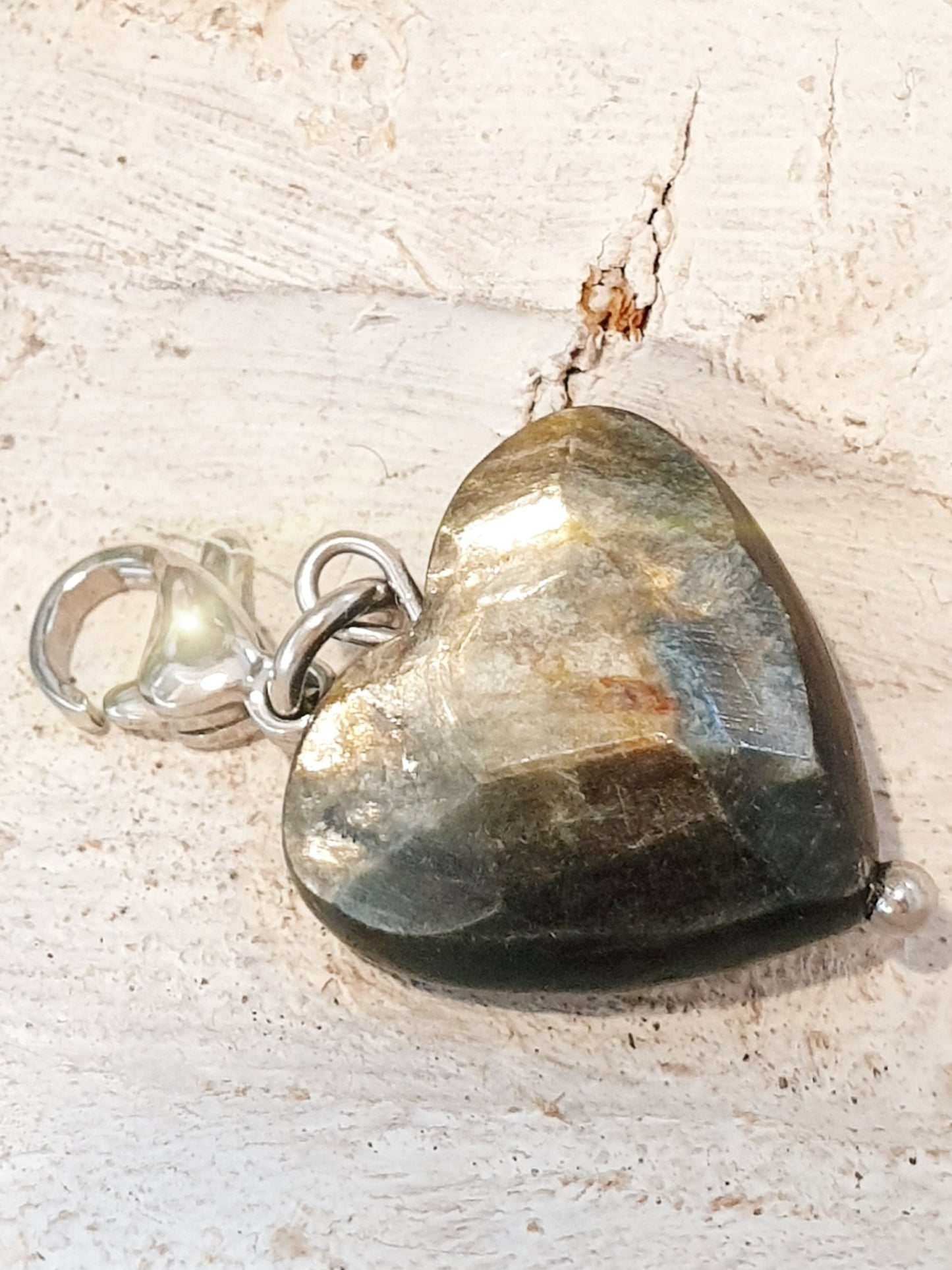 Charm Anhänger Herz aus Muskovit