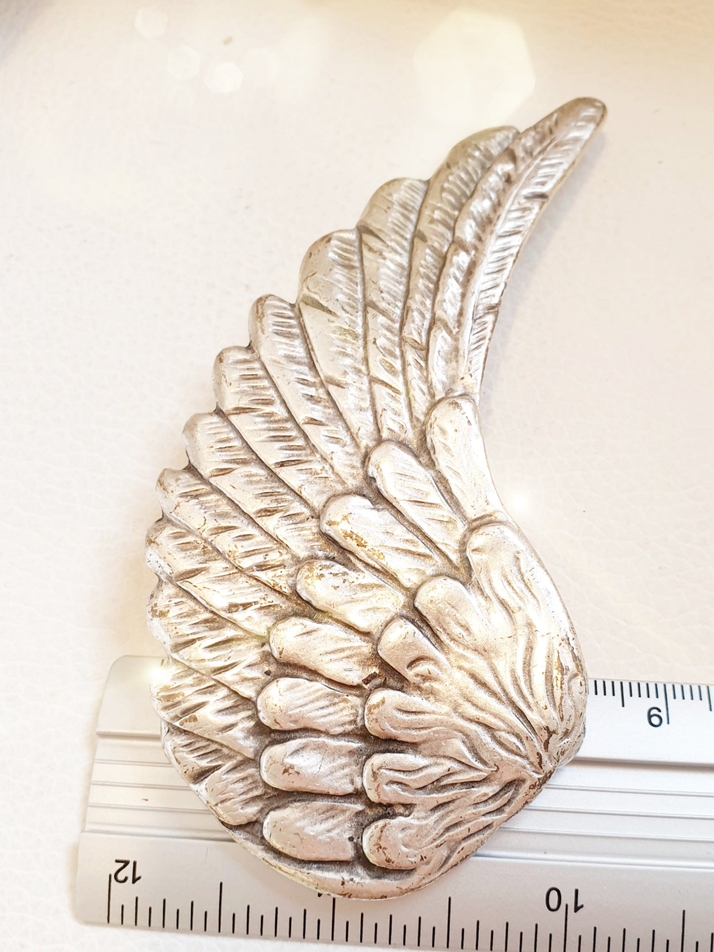 Gürtelschnalle Engelsflügel in Silber