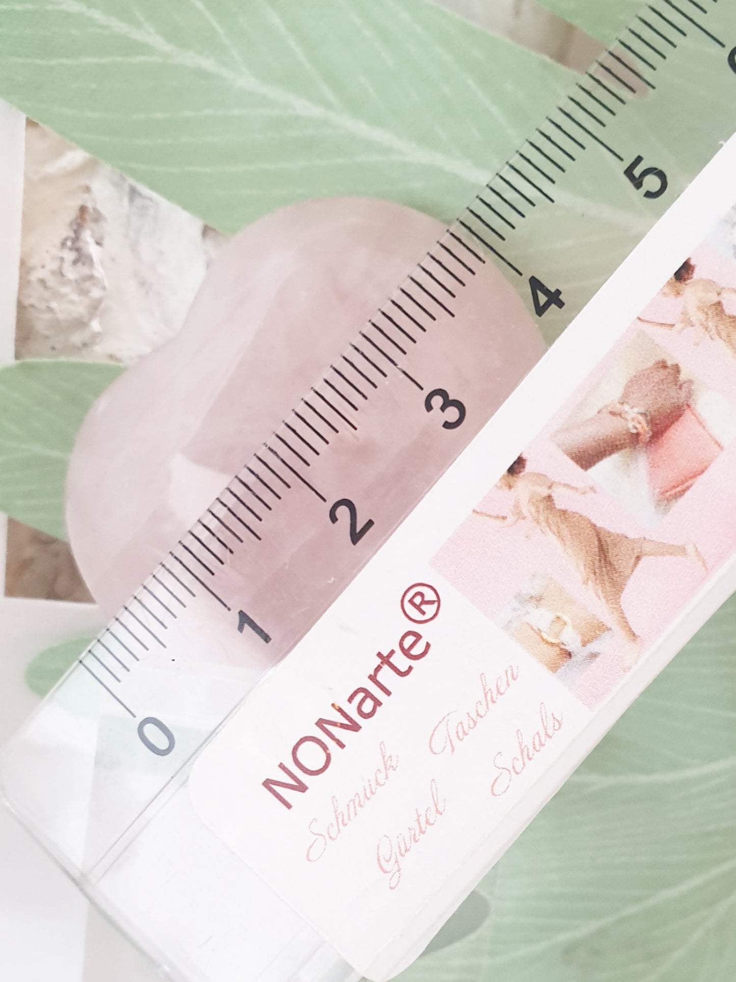 Handschmeichler Rosenquarz Herz klein