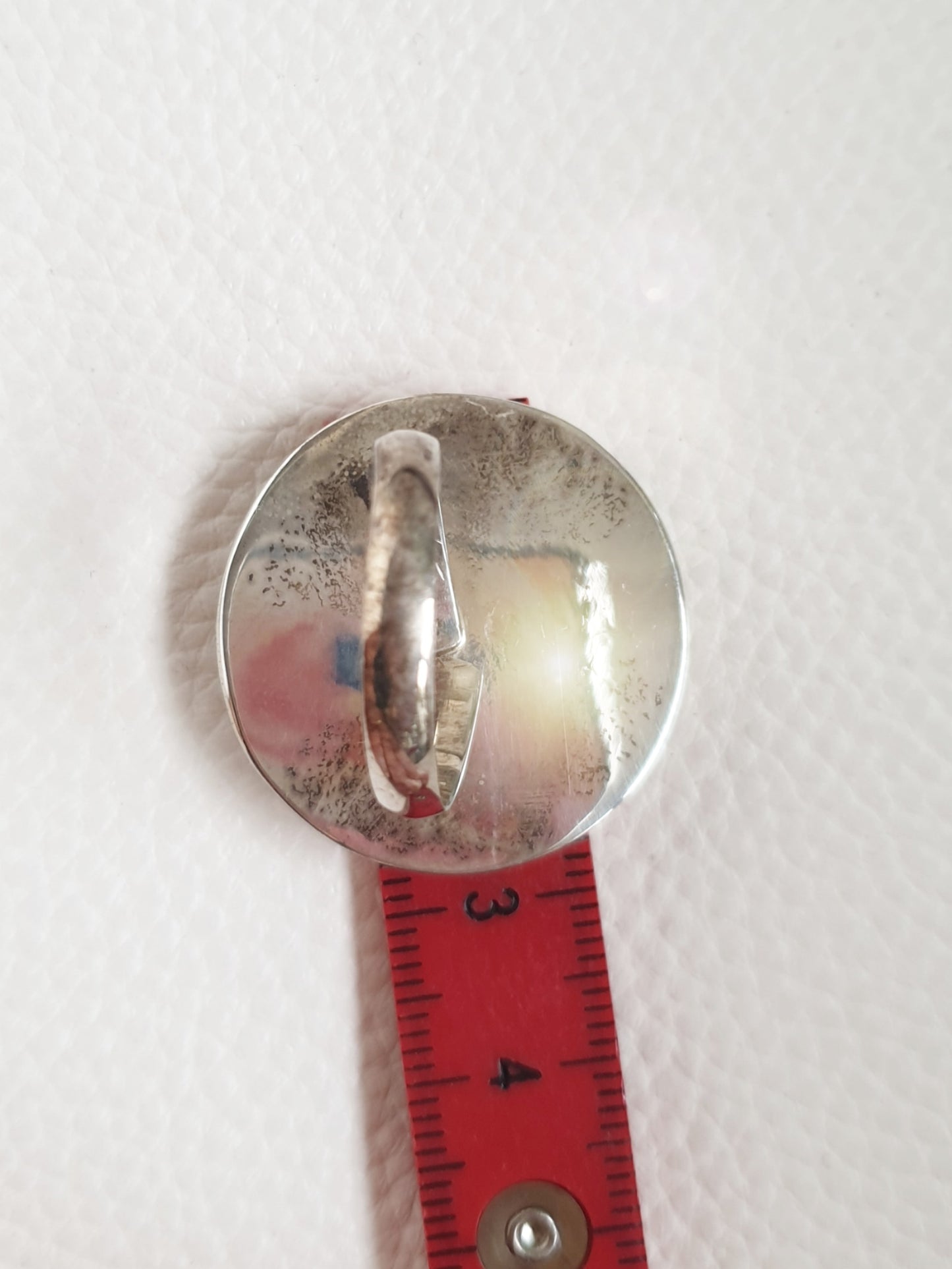 Sterlingsilberring mit Paua Muschel Rückseite
