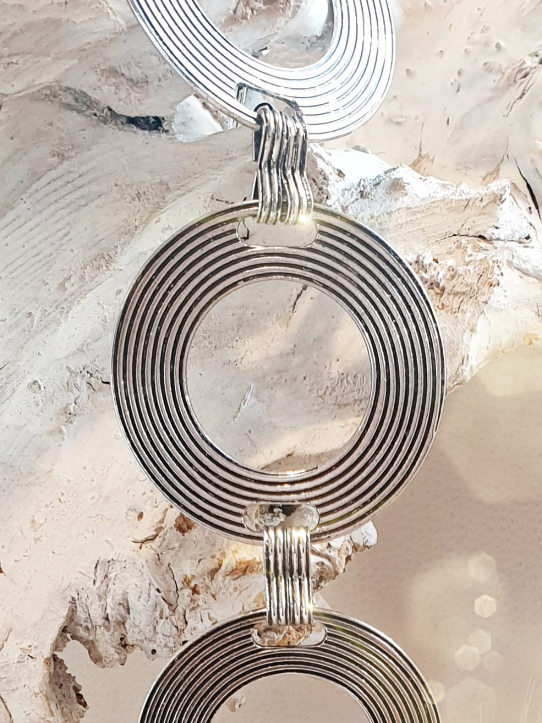 Verlängerung für taschengurte Kette aus Metall in Silber