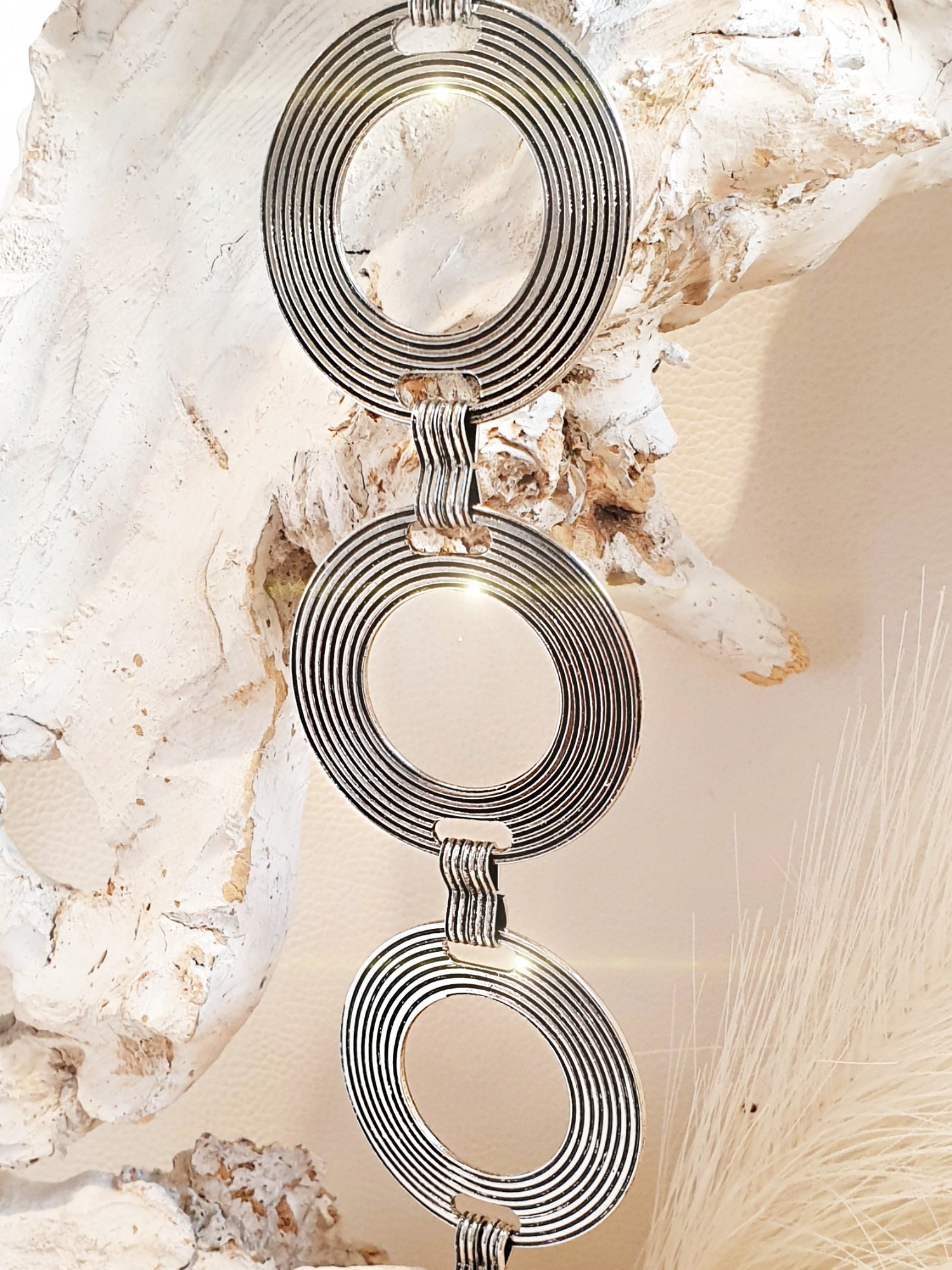 Verlängerung für taschengurte Kette aus Metall in Silber