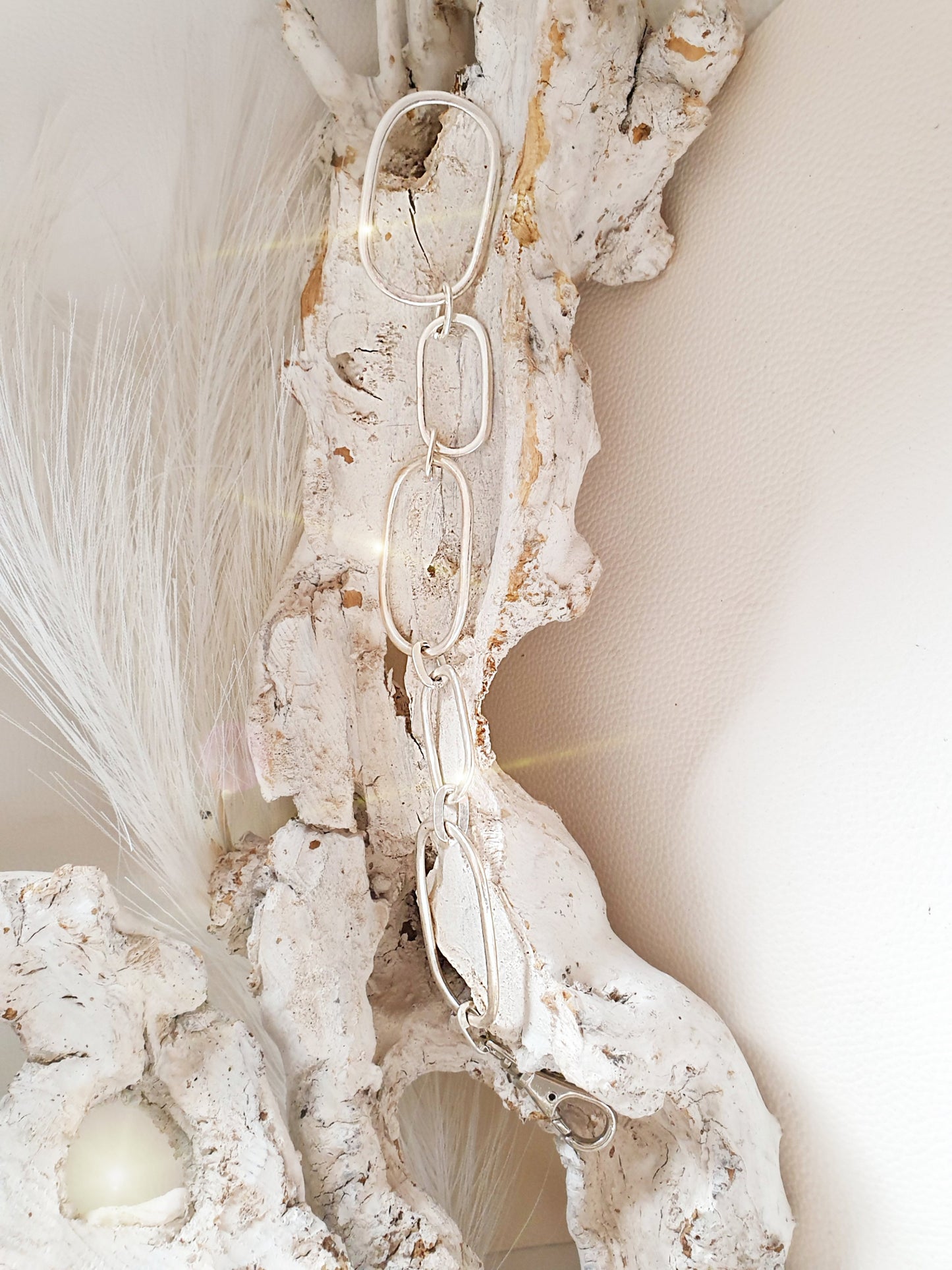 Taschengurt Verlängerung Kette Silber