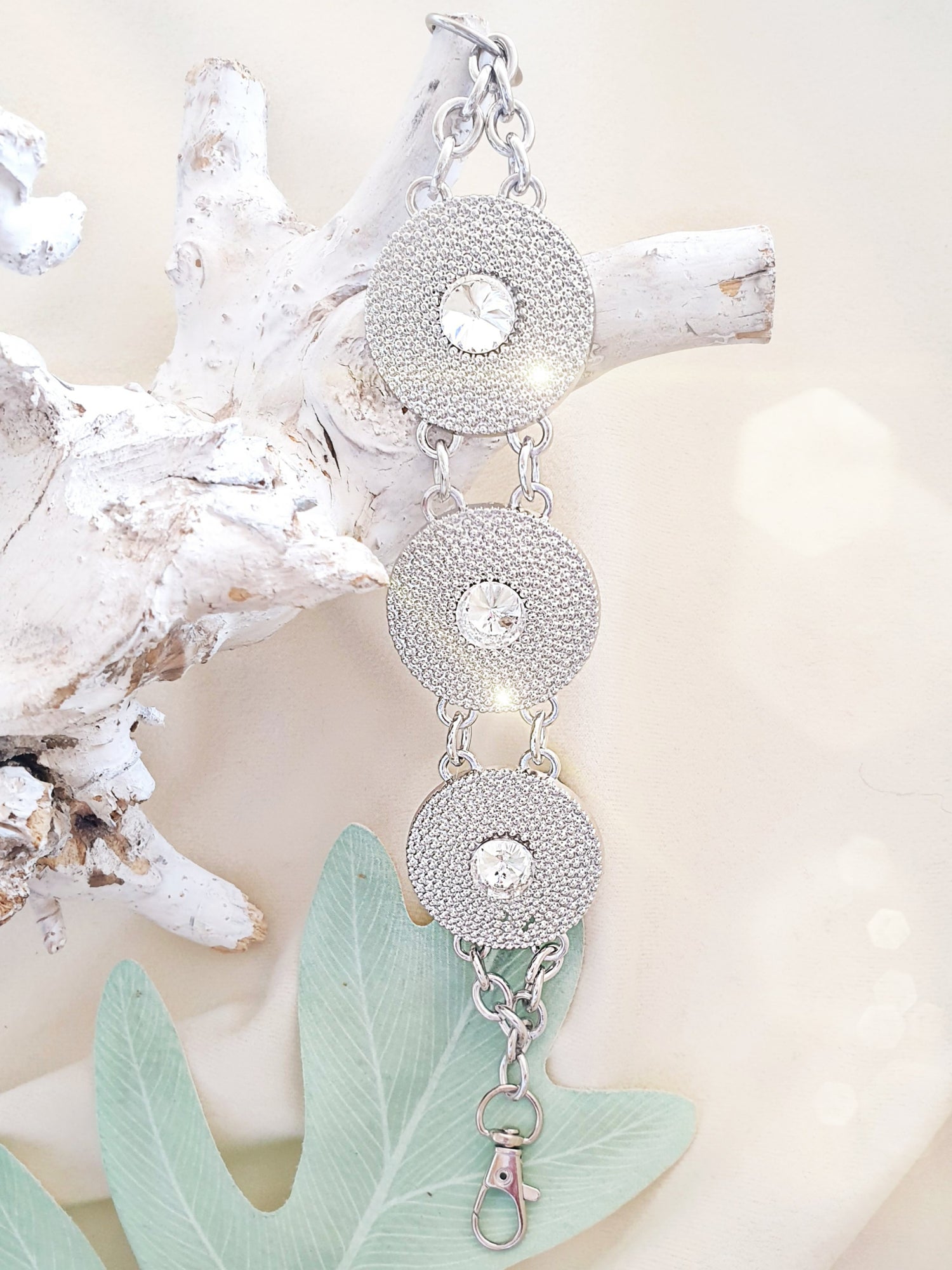 TASCHENGURTVerlängerung aus Metall mit Strass