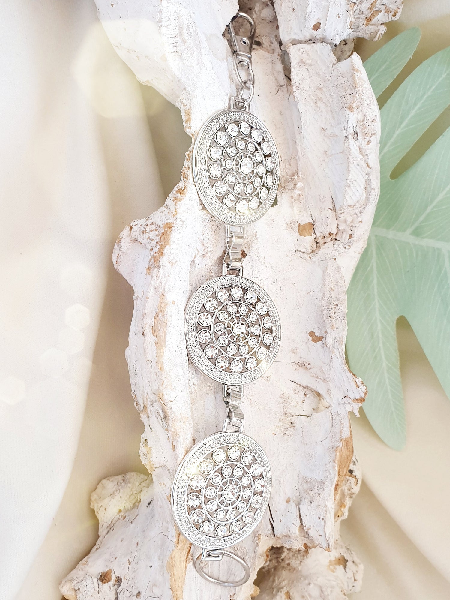 Taschengurtverlängerung kette Metall mit Strass