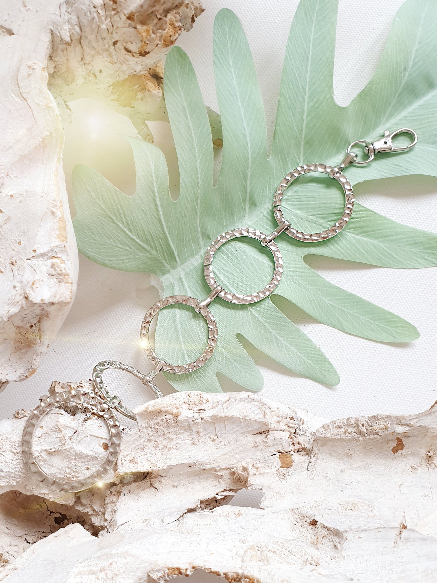 Verlängerung für Taschengurte Kette Silber