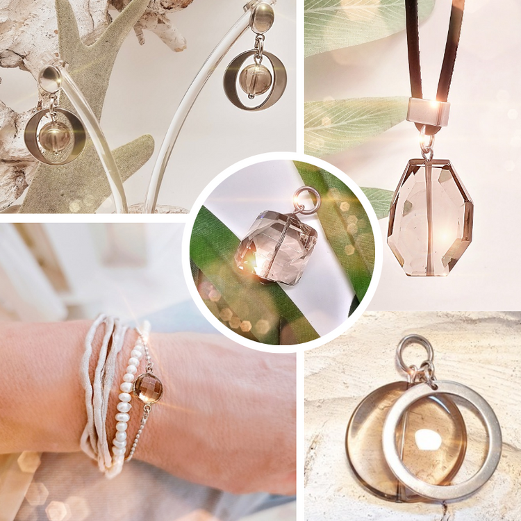 Schmuck aus Rauchquarz