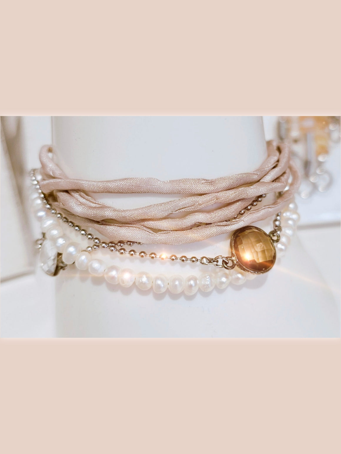 armband-rauchquarz-suesswasserperle-seide-1