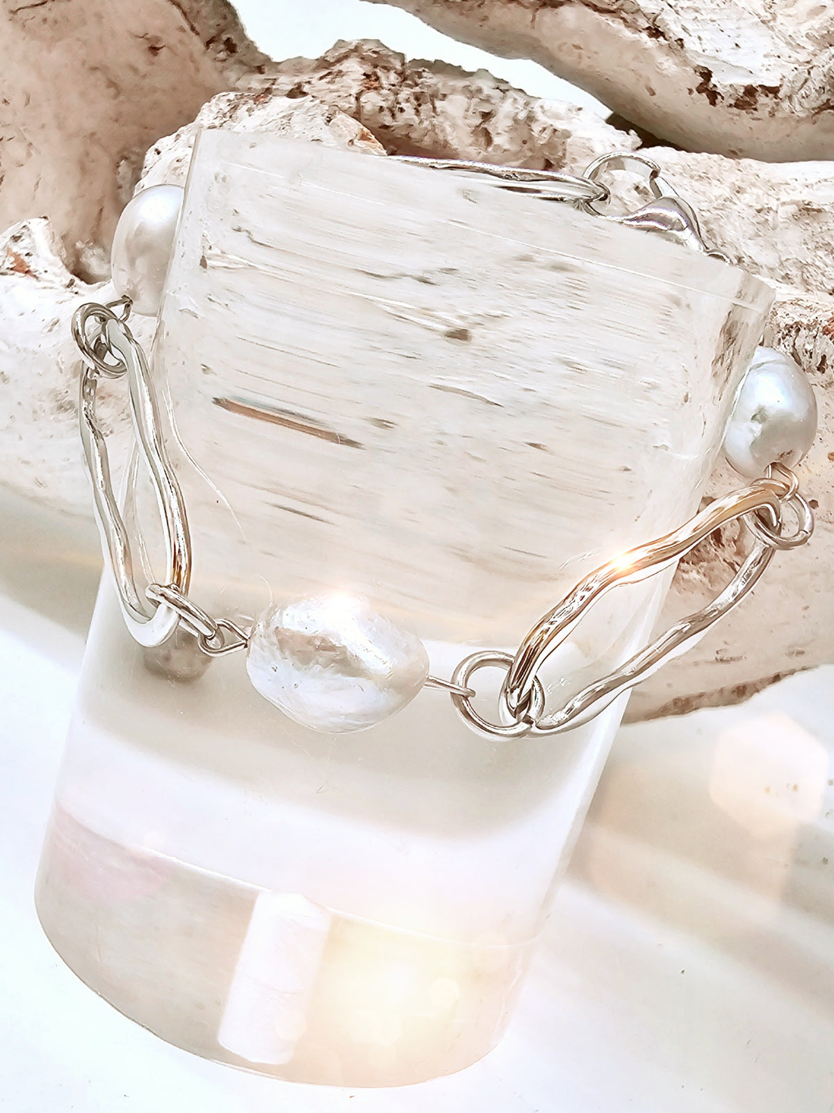 gliederarmband-perlen-grau-silber-1