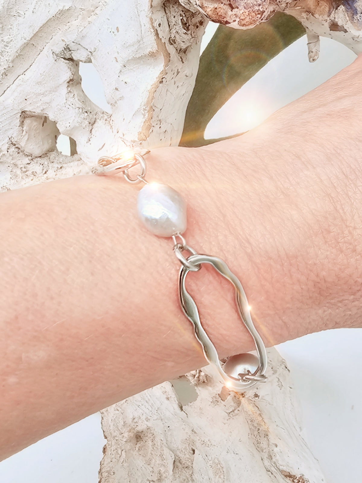 gliederarmband-perlen-grau-silber-1
