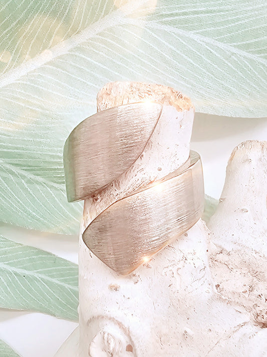 Ring EDELSTAHLRING / Silber matt / Groß / Statementring