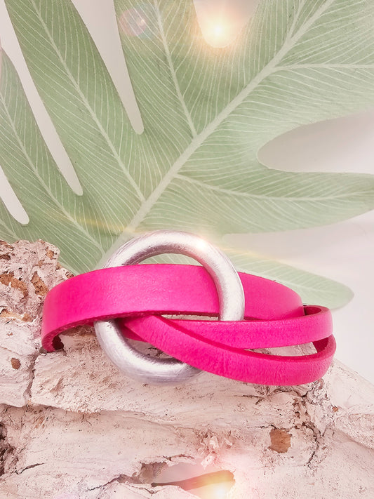 lederarmband-pink