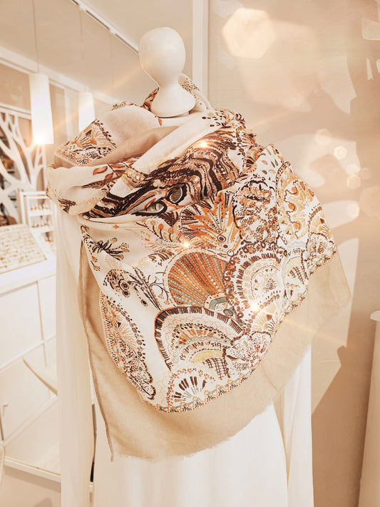 schal-orange-beige-floral-1