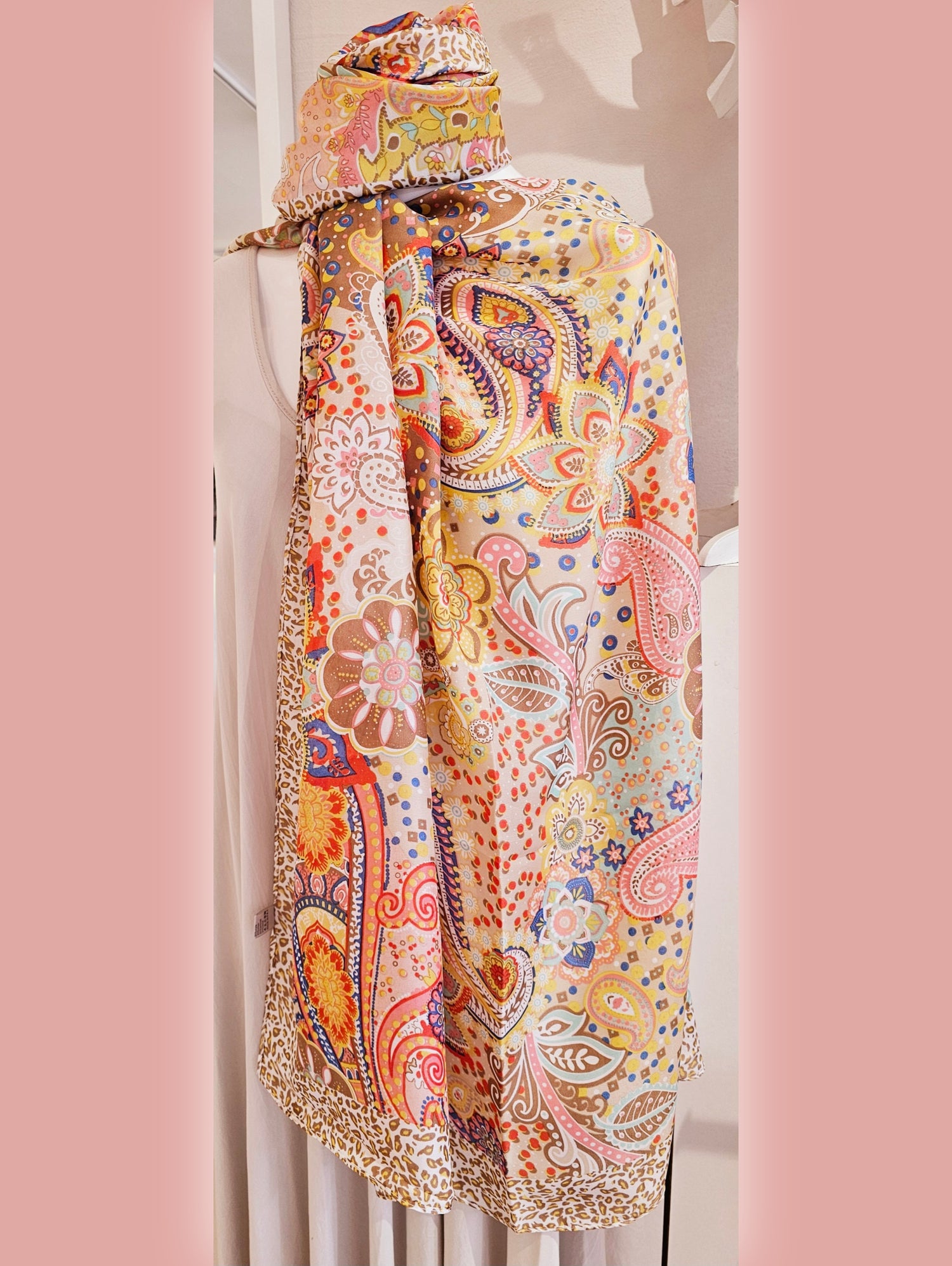 schal-seide-paisley-koralle-beige-boho-1