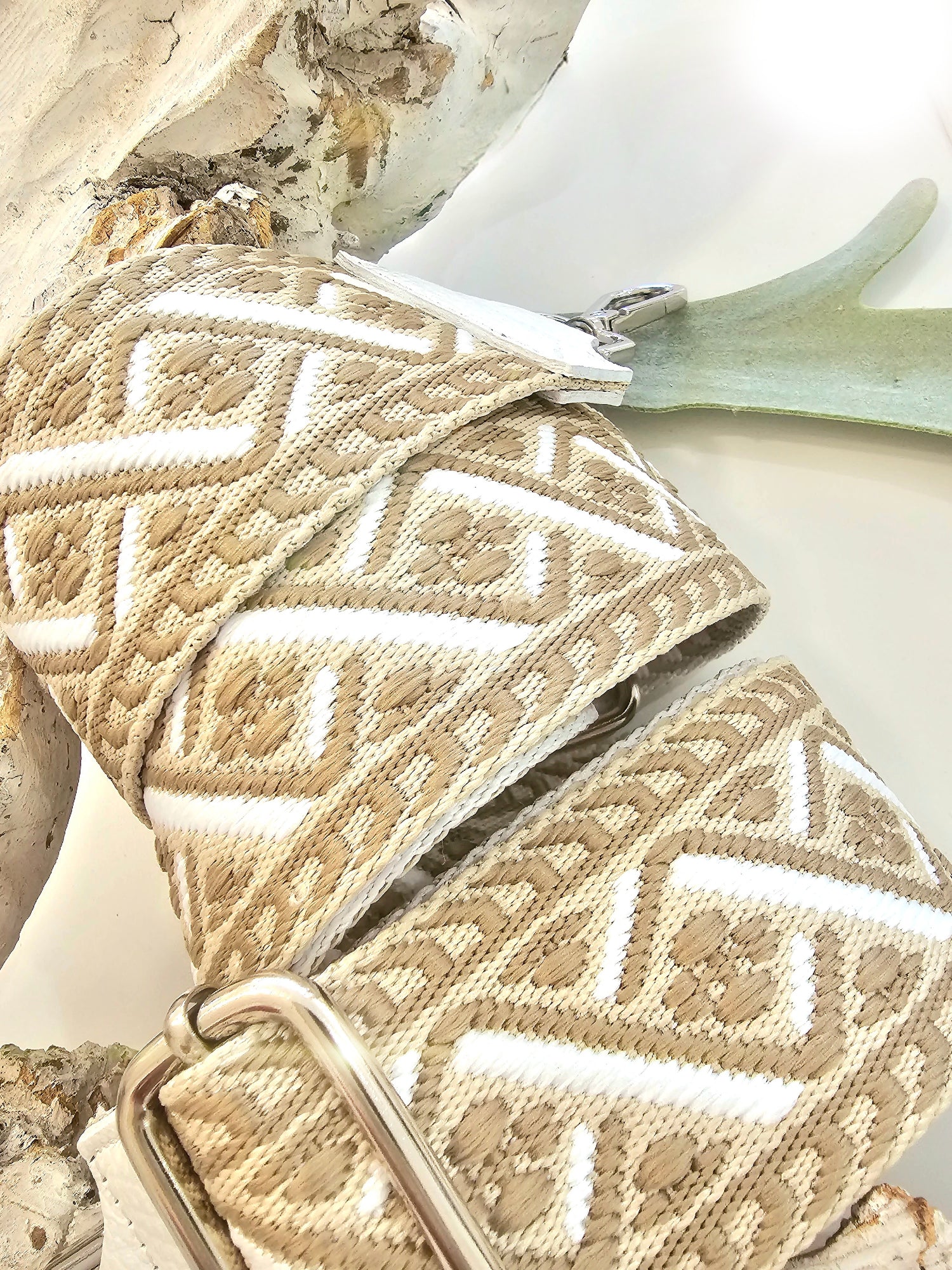 Taschengurt in Beige Creme Taupe