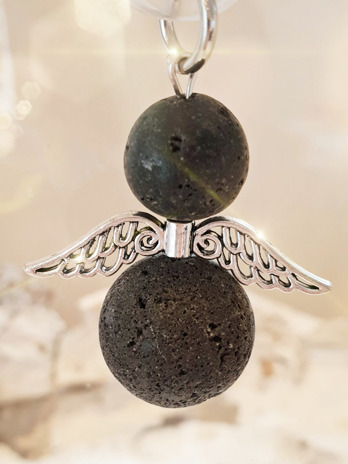 Schutzengel Engel Anhänger aus Lava
