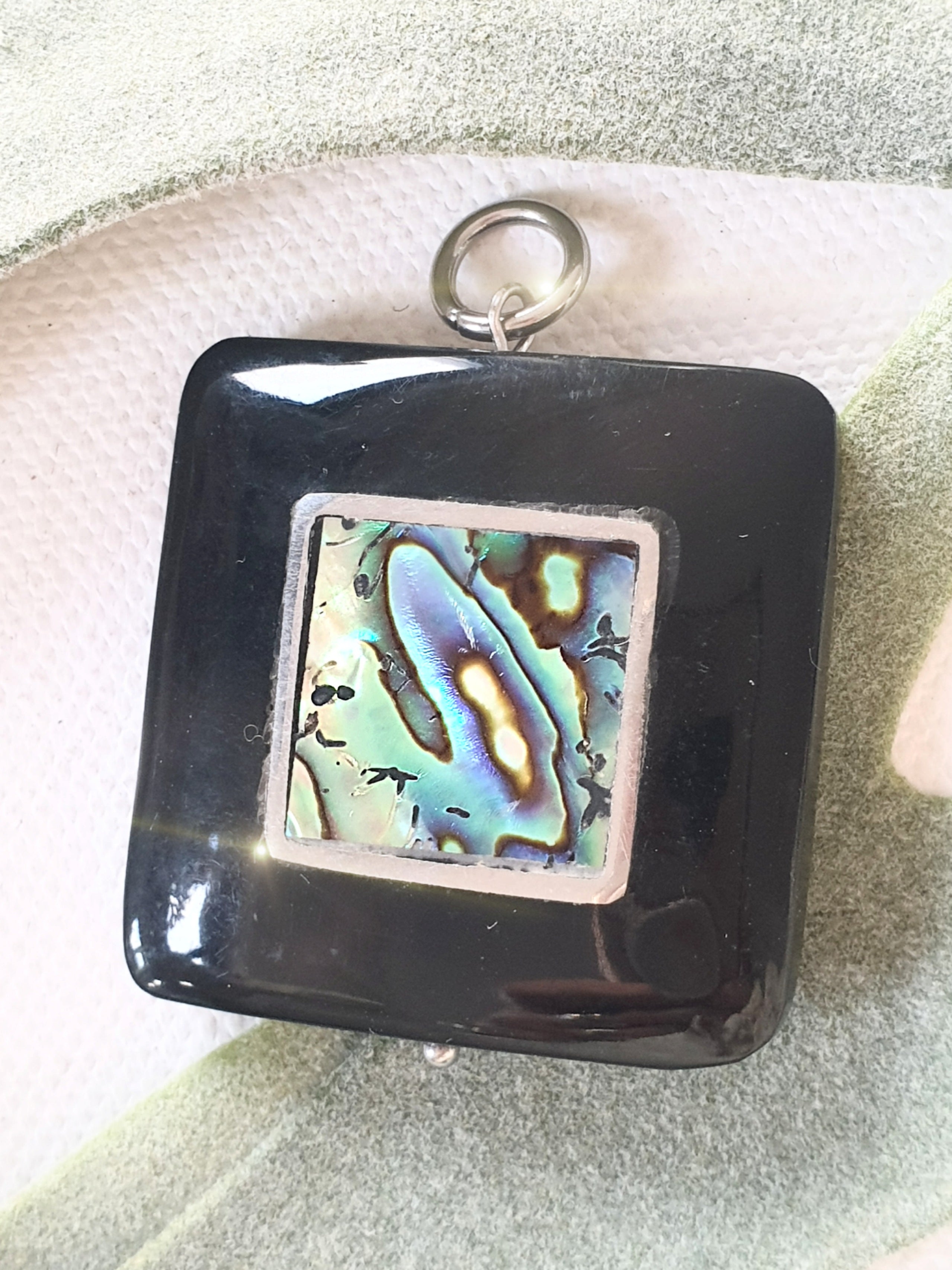 Glücksbringer Horn Anhänger 800er Silber - Rot Emailliert Made In Italy