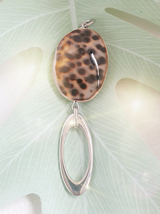 Großer Tiger Cowrie Muschelanhänger