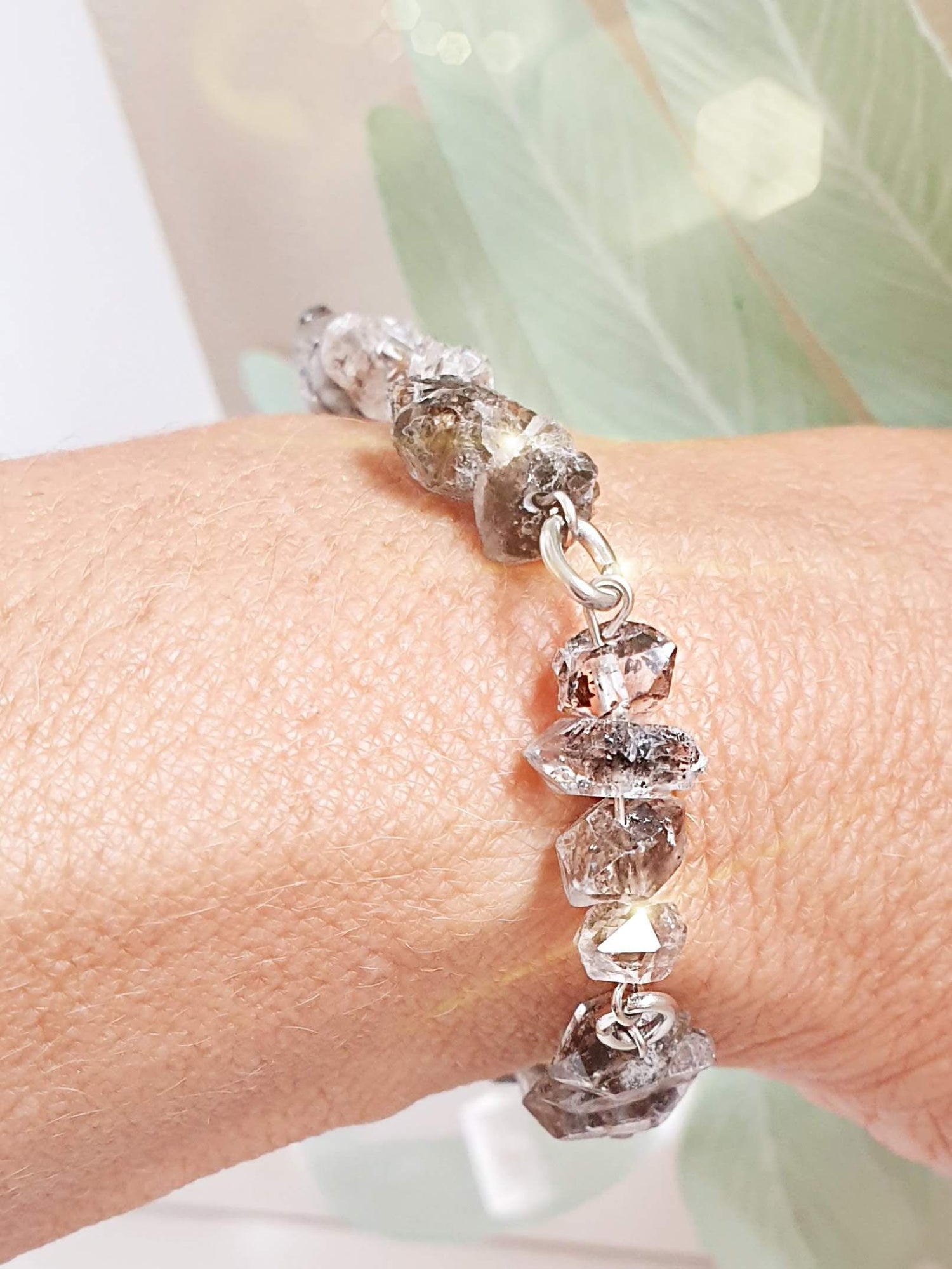 Armband mit Herkimer Diamanten
