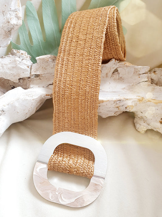 Bastgürtel stretchgürtel camel