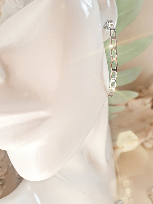 Edelstahl Creole aus Edelstahl in Silber