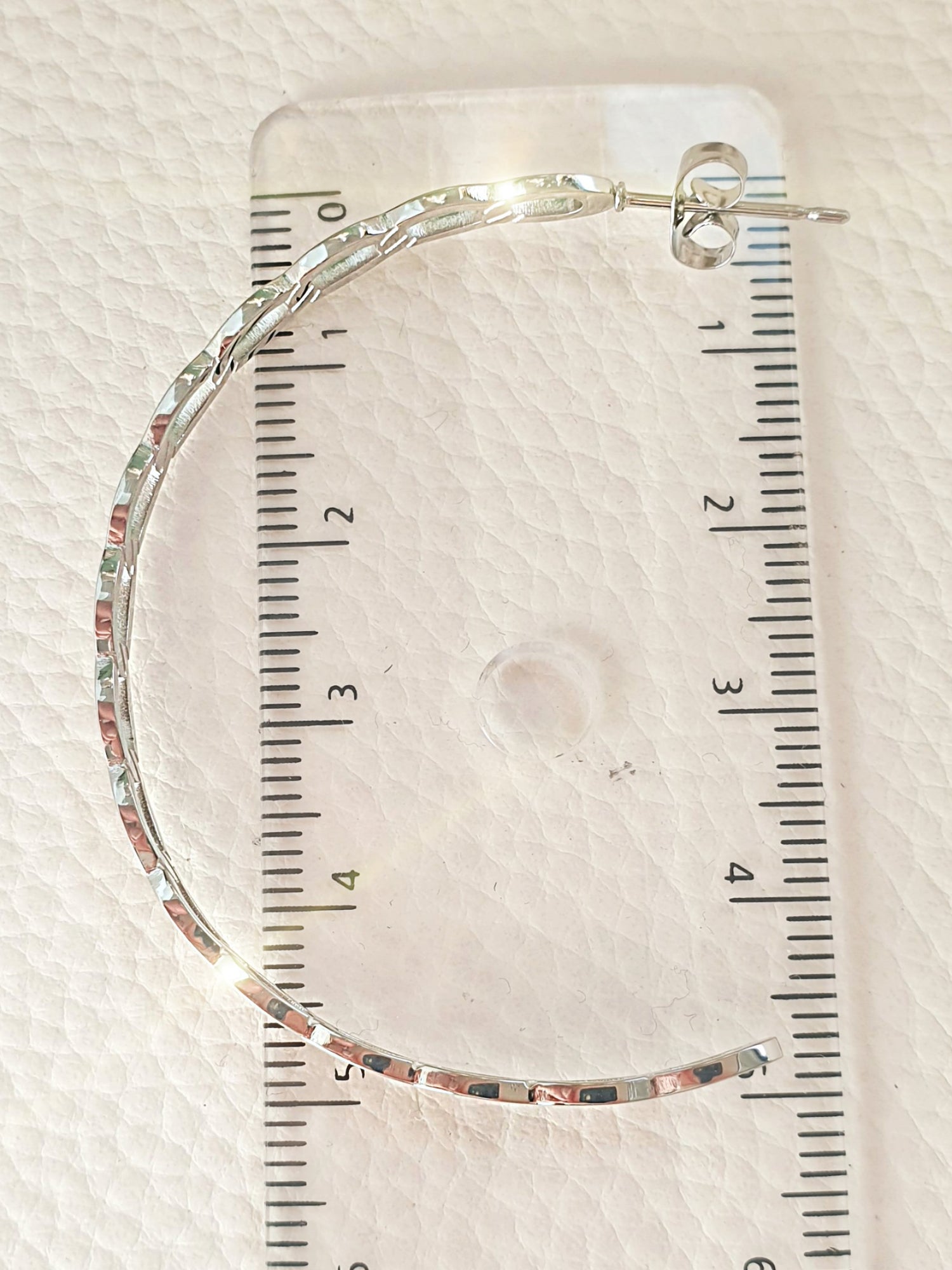 Edelstahl Creole aus Edelstahl in Silber