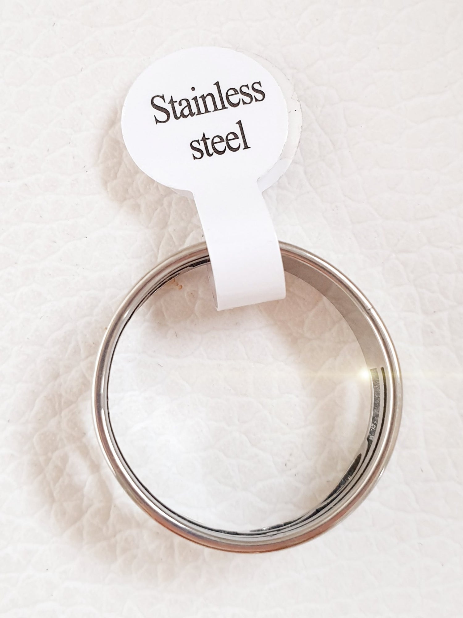 Edelstahl-Ring mit Unendlich Zeichen Silber