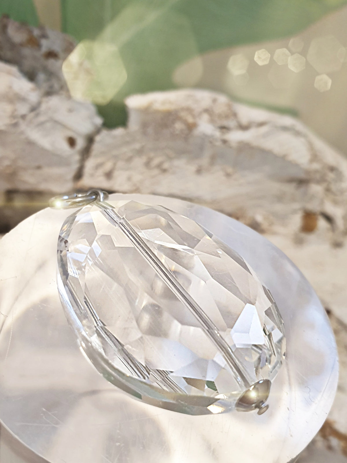 Anhänger Kettenanhänger / Glas geschliffen klar – NONarte