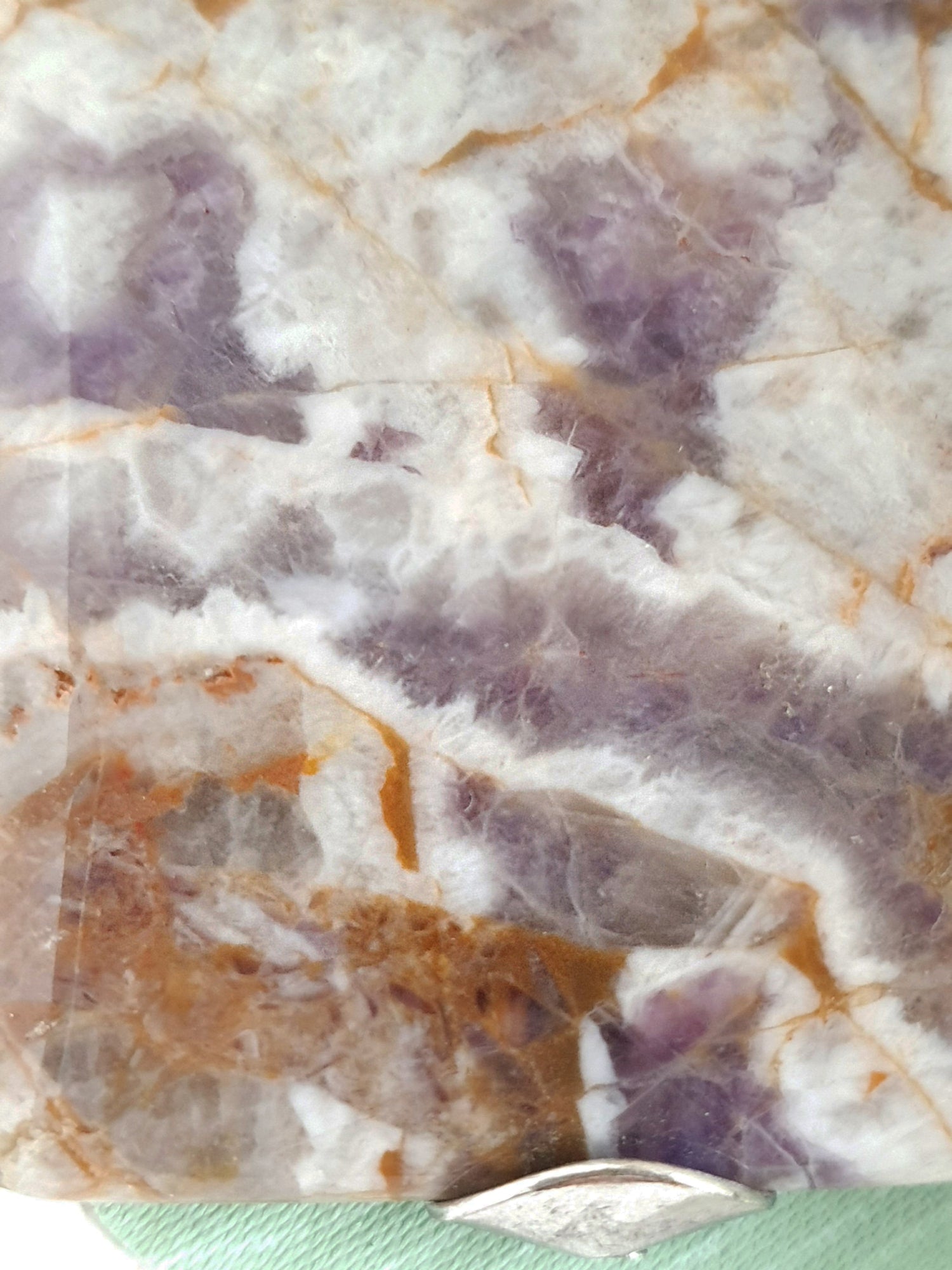 Großer, quadratischer Anhänger aus Amethyst