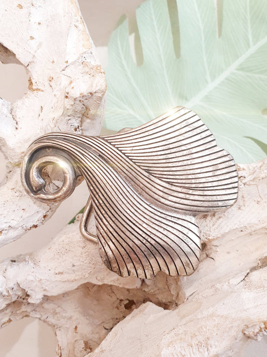 Gürtelschnalle Ginko Blatt