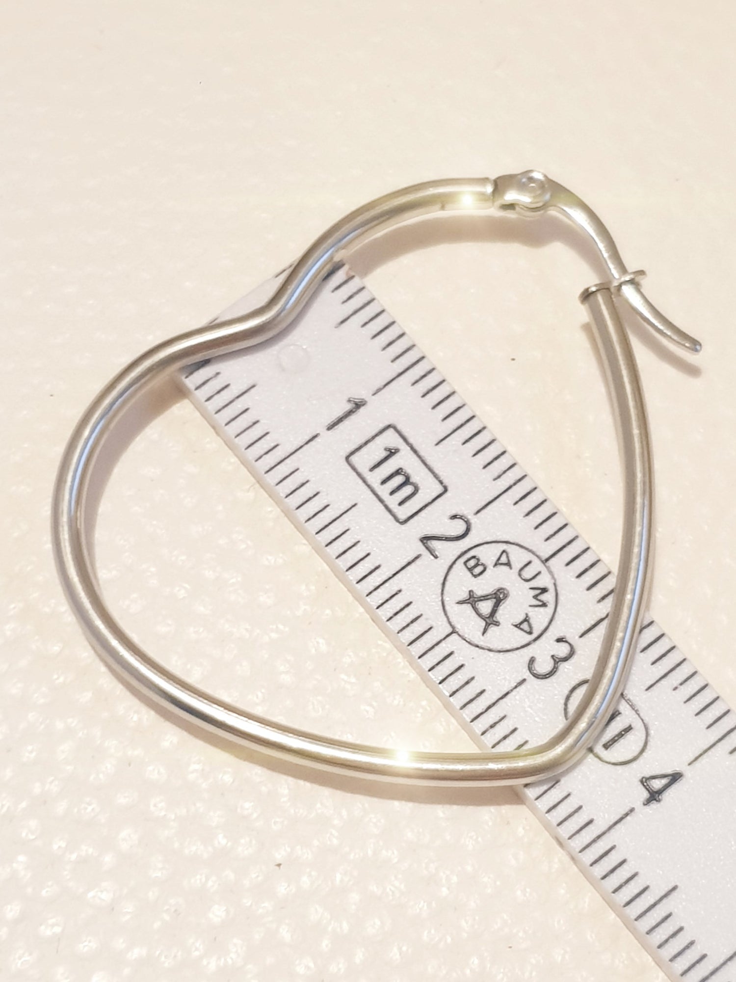 Creolen in Herzform Silber