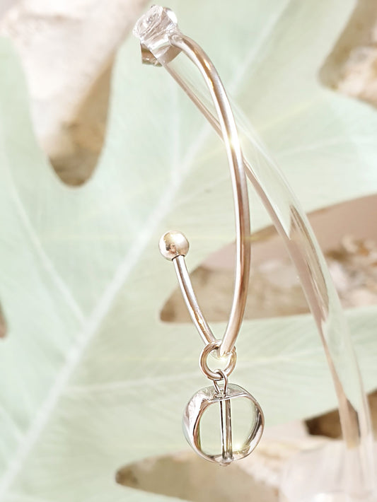 Creolen mit Glasanhängern