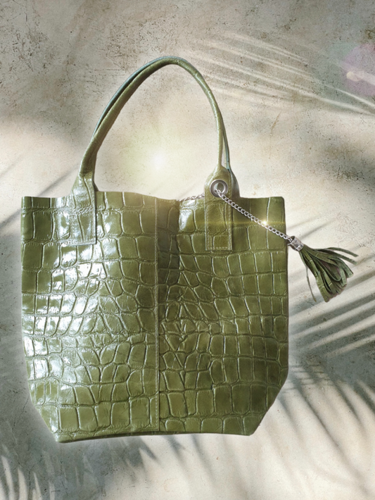 shopper-tasche-kroko-oliv-gruen-1