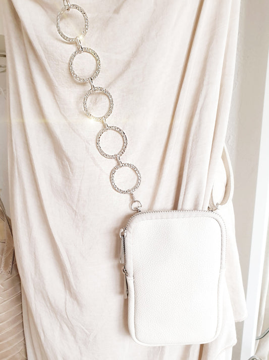 Verlängerung für Taschengurte Kette Silber